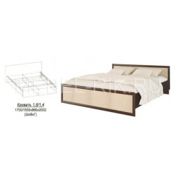 Кровать без ящиков "Модерн"  1,4м